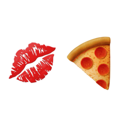 💋🍕 Emoji Domain iOS rendering